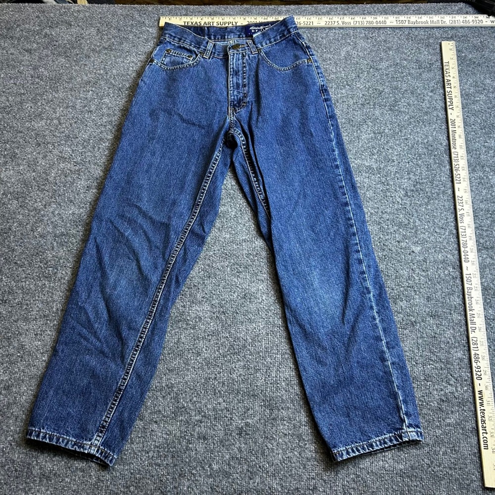 Eddie Bauer Jeans Womens Size 2 Petite Blue High Rise Straight Leg Denim Classic